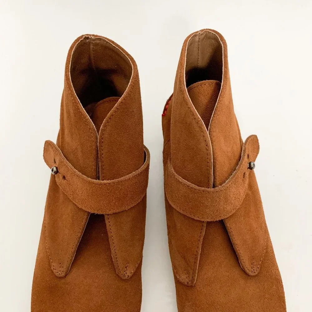 SOLD❗️Donald J. Pliner Berle Suede Southwest Moccasin Ankle Bootie Size 6.5 - Picture 2 of 12